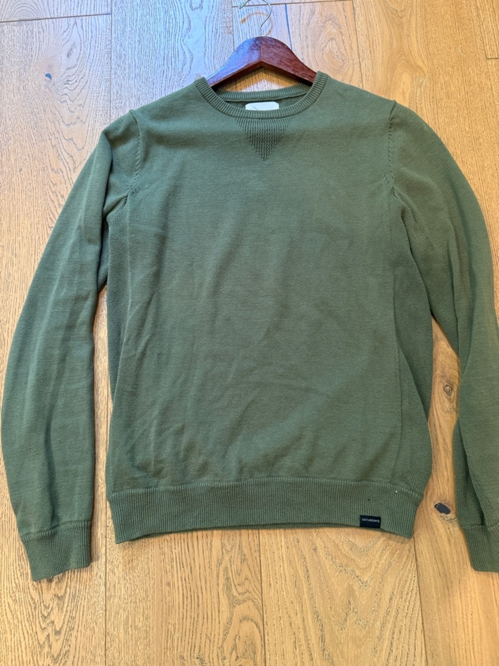 Saturdays New York City Olive Crewneck Sweater